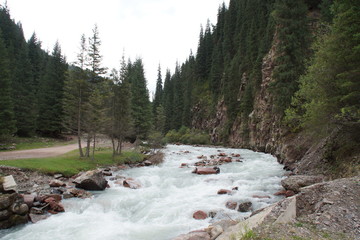 Kyrgyzstan gorge Jety-Oguz