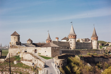 medieval castle fortress Kamenetz-Podolsk Ukraine
