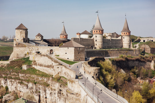 medieval castle fortress Kamenetz-Podolsk Ukraine