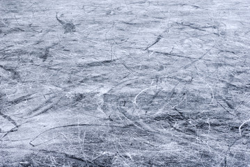 Scratches on the surface of the ice