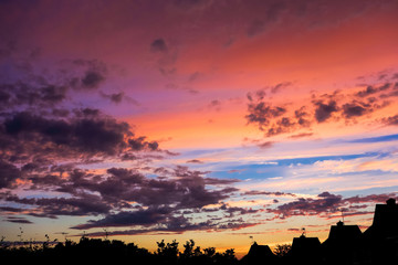 Colourful sunset over East Grinstead.jpg
