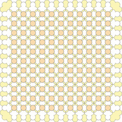 Abstract yellow line art tile 
