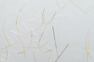 和紙のテクスチャー 白色と金色