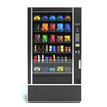 3d illustration of a vending machine