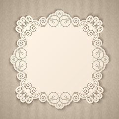 Vintage calligraphy frame