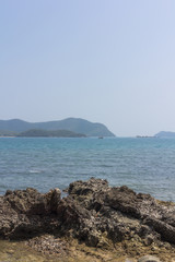 stone and sand in day view