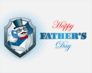 Holiday design, template for Father's day event, celebration