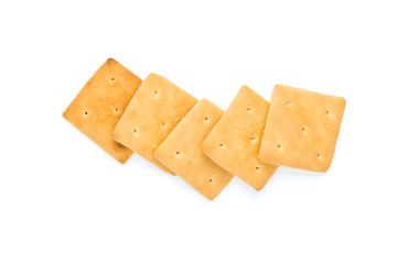 crackers isolated on white background