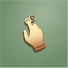 Ikona vintage z szumem i cieniem © vempireart