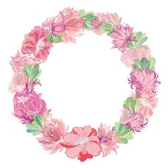 Gentle Vector Floral Wreath