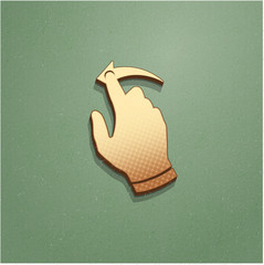 Ikona vintage z szumem i cieniem © vempireart