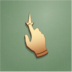 Ikona vintage z szumem i cieniem © vempireart