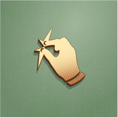 Ikona vintage z szumem i cieniem © vempireart