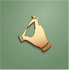 Ikona vintage z szumem i cieniem © vempireart