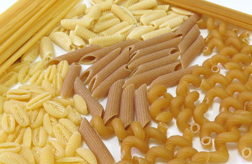 Mix of Italian pasta