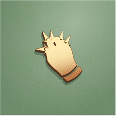 Ikona vintage z szumem i cieniem © vempireart