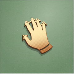 Ikona vintage z szumem i cieniem © vempireart