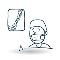 Medical care design. health care icon. sketch illustration