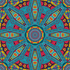 Abstract festive mandala ethnic tribal pattern