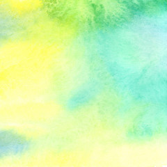 Abstract colorful watercolor background on paper