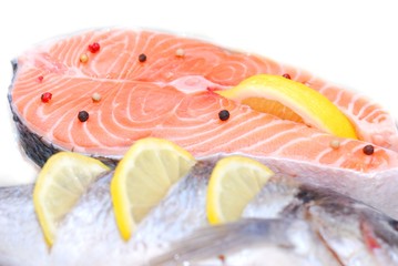 salmon in fridge