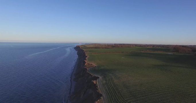 Luftaufnahme Steilk&uuml;ste in Kiel Schleswig Holstein
