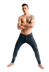 Fototapeta premium Model man in studio