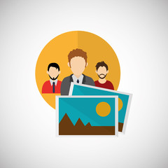 businessman design. corporate icon. Isolated illustration 