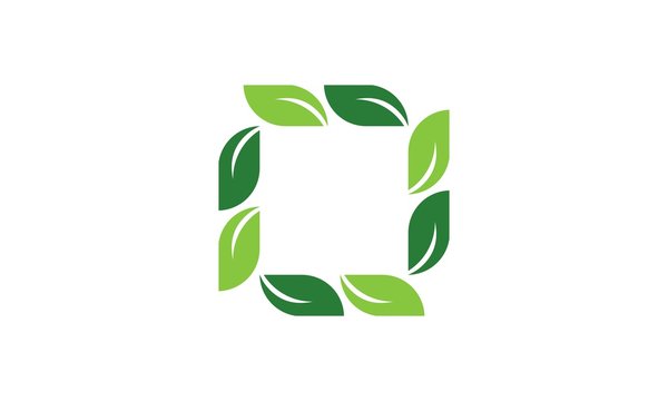 leaf green square logo