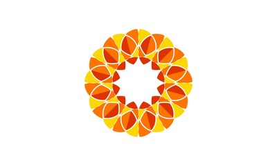 flower art ornamen logo