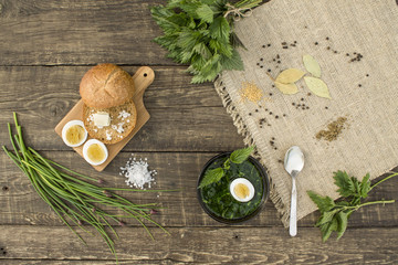 весенний суп из крапивы