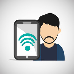 Internet  design. communication concept. flat illustration, editable vector