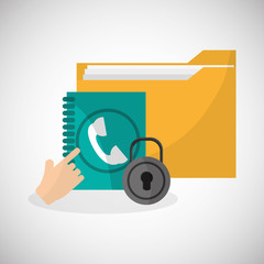 File design. Online concept. Isolated illustration, editable vector