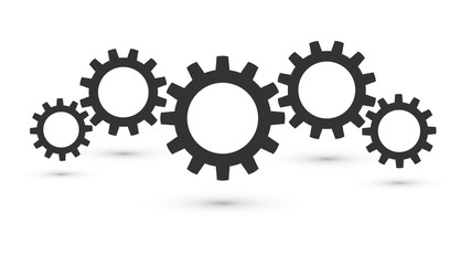 black gears icon