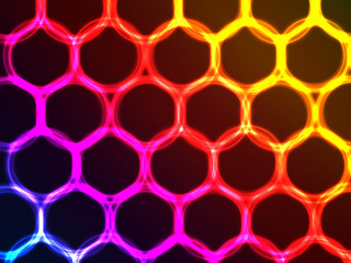 neon circle background