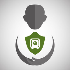 Insurance design.  protection concept.  isolated illustration