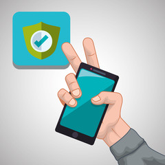 smartphone design. app concept. colorful illustration