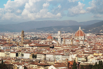 Fototapeta na wymiar Panorama of Florence, Italy 