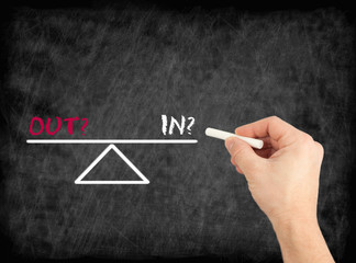 IN? and OUT? referring to the upcoming EU referendum