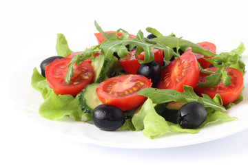 Fresh mixed vegetables salad