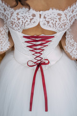 Morning Bride fees. Bride corset ties