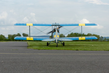 DH 82c TIGER MONTH - replica biplane on airport Pribram © murmakova
