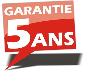 bouton garantie 5 ans