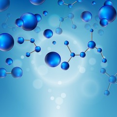 Moleculer illustration background