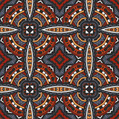 seamless geometric ethnic tribal pattern