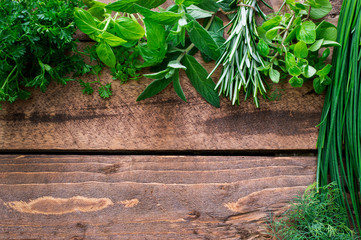 Fresh Herbs - Background © nsphotostudio