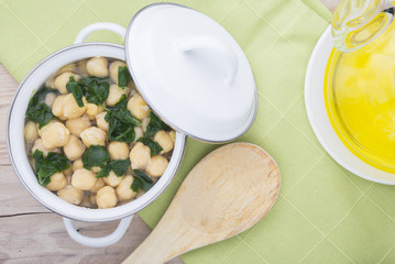 chickpeas with spinach