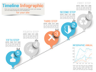 TIMELINE INFOGRAPHIC NEW STYLE  2 BLUE