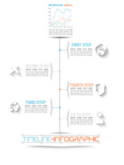 TIMELINE INFOGRAPHIC NEW STYLE  12 BLUE