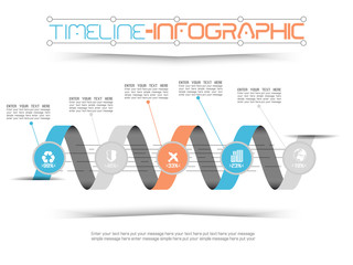 TIMELINE INFOGRAPHIC NEW STYLE  19 BLUE